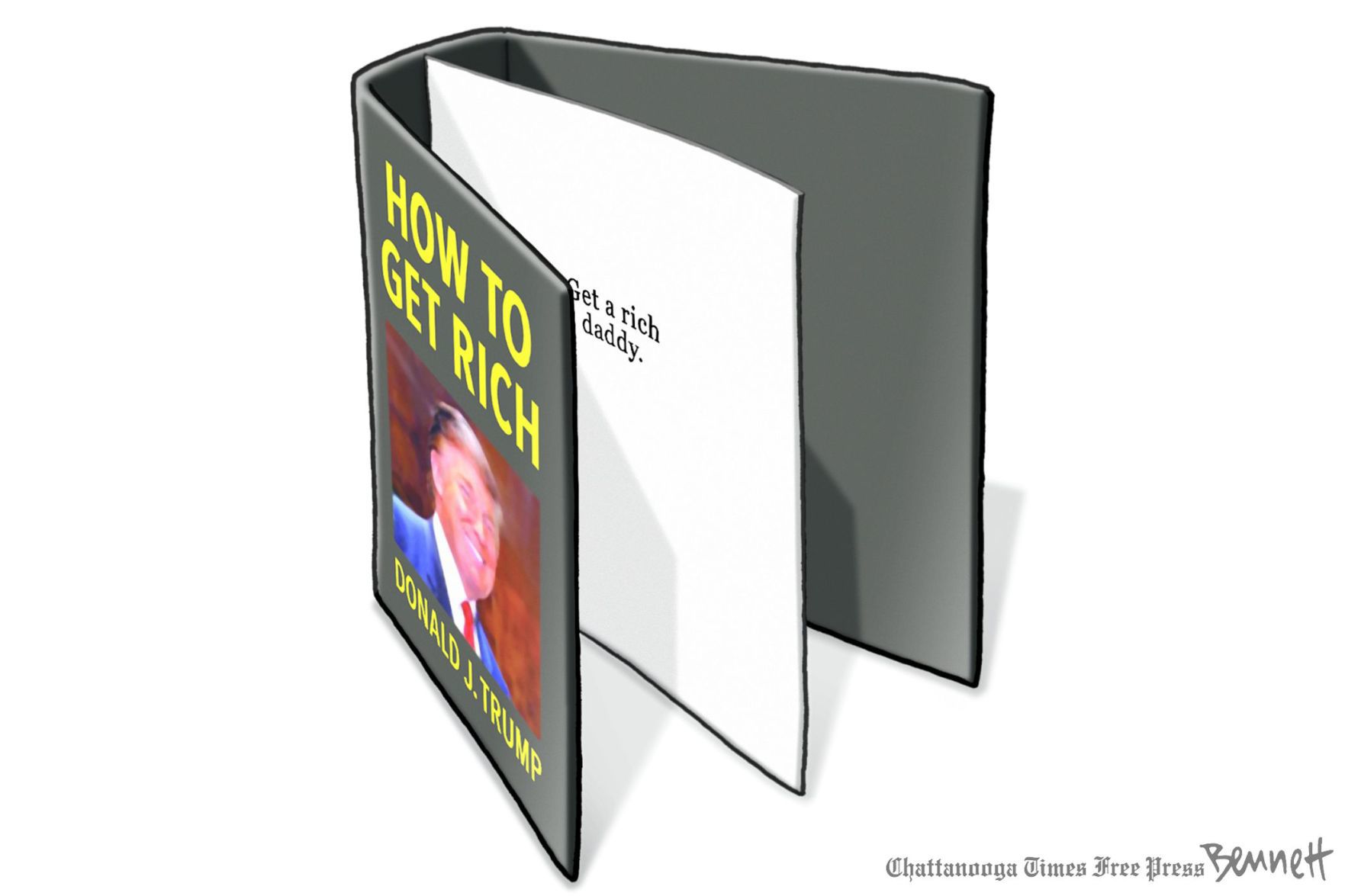 Bennett editorial cartoon